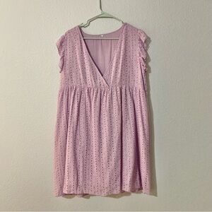 Lavender Eyelet Dress